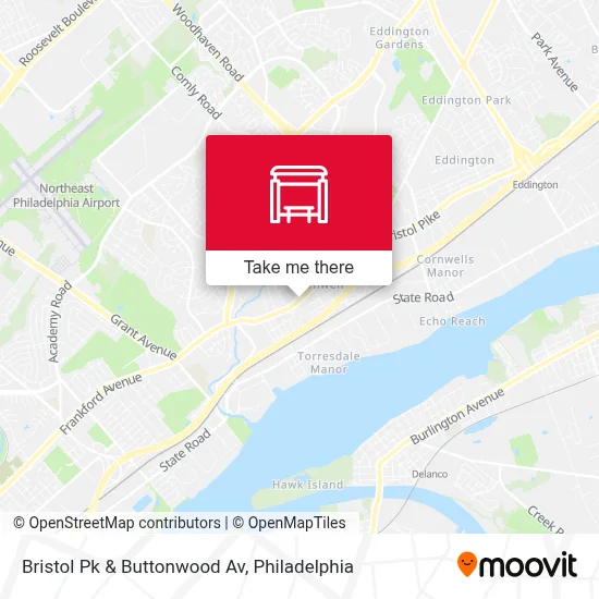 Bristol Pk & Buttonwood Av map