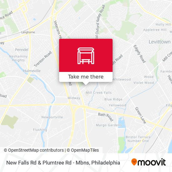 New Falls Rd & Plumtree Rd - Mbns map
