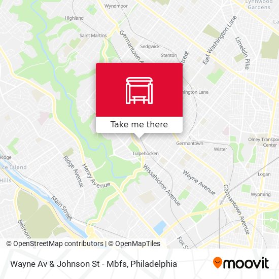 Mapa de Wayne Av & Johnson St - Mbfs