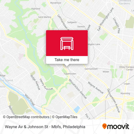 Wayne Av & Johnson St - Mbfs map