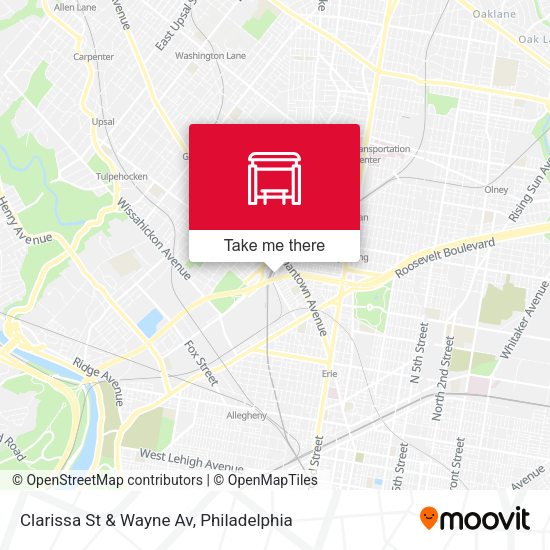 Mapa de Clarissa St & Wayne Av