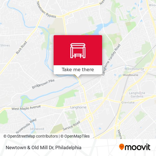 Mapa de Newtown & Old Mill Dr