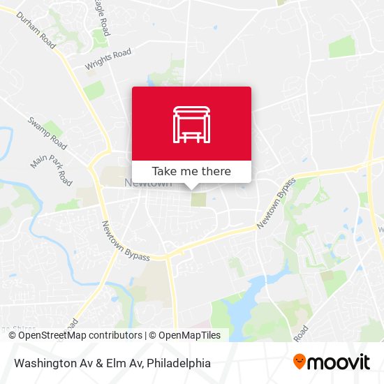 Washington Av & Elm Av map