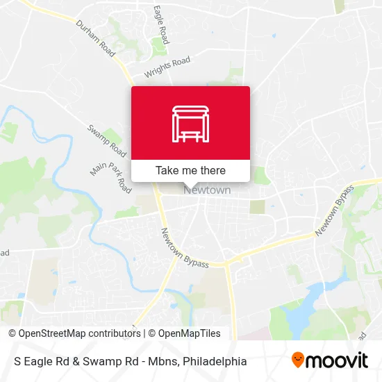 S Eagle Rd & Swamp Rd - Mbns map