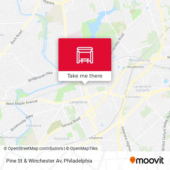 Mapa de Pine St & Winchester Av