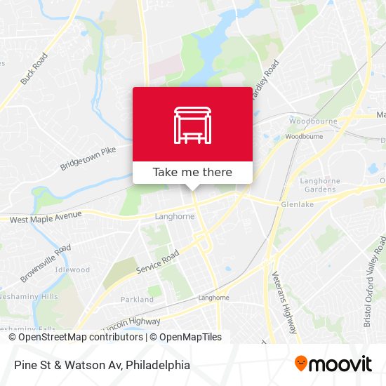 Mapa de Pine St & Watson Av