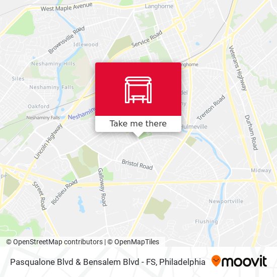 Pasqualone Blvd & Bensalem Blvd - FS map