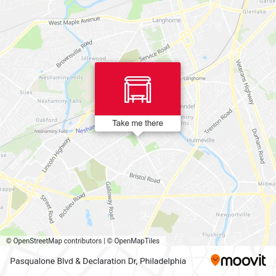 Pasqualone Blvd & Declaration Dr map