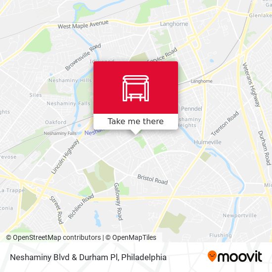 Mapa de Neshaminy Blvd & Durham Pl