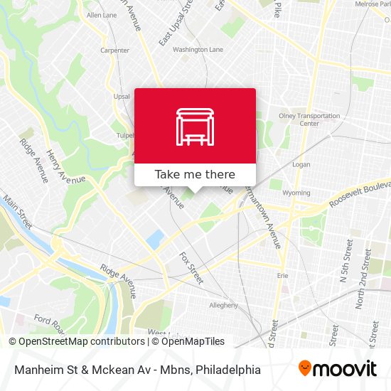 Manheim St & Mckean Av - Mbns map