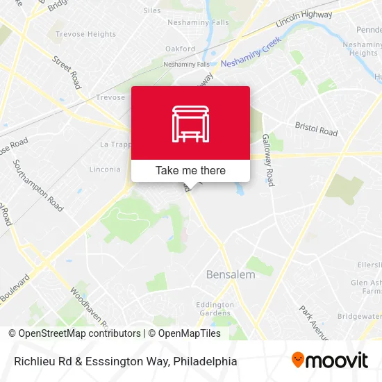 Richlieu Rd & Esssington Way map