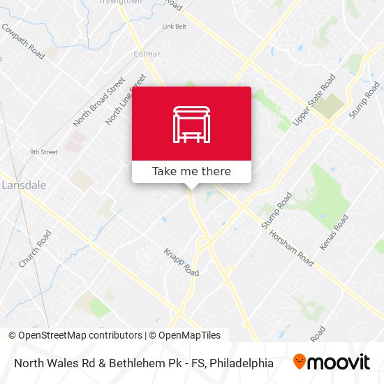 Mapa de North Wales Rd & Bethlehem Pk - FS