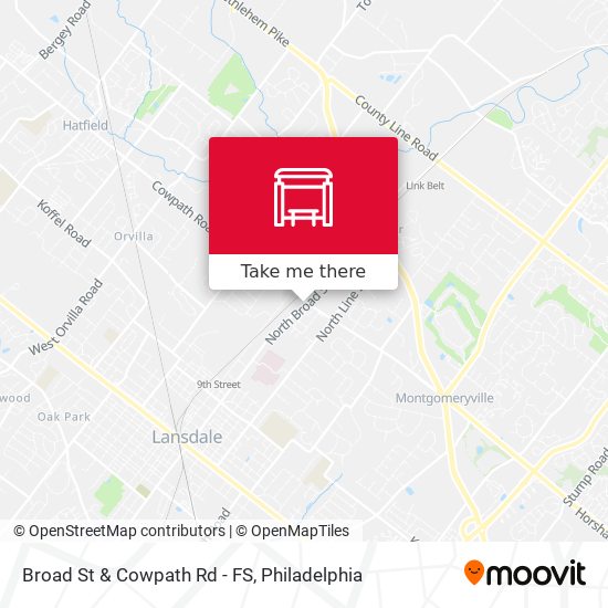 Mapa de Broad St & Cowpath Rd - FS
