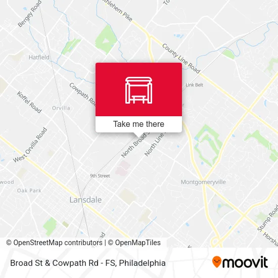 Broad St & Cowpath Rd - FS map