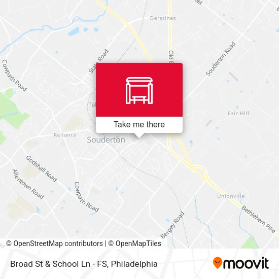 Broad St & School Ln - FS map