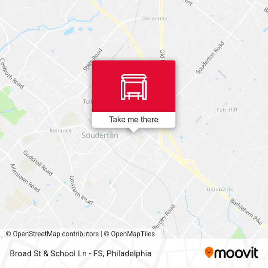 Broad St & School Ln - FS map