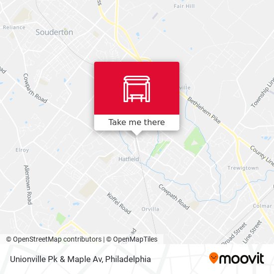 Unionville Pk & Maple Av map