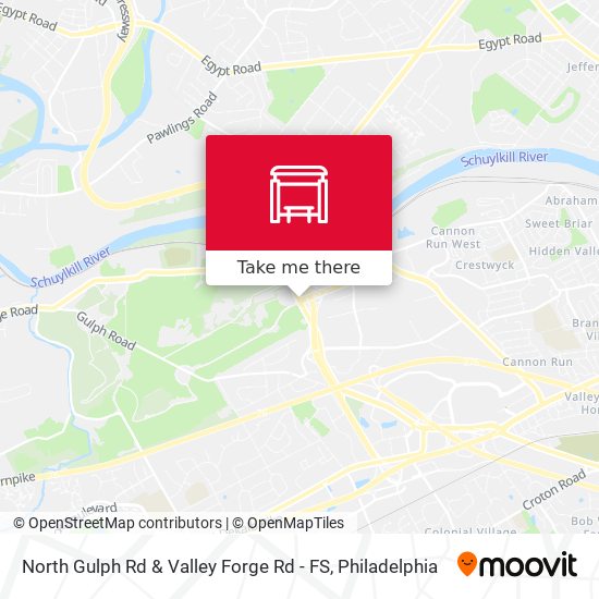 North Gulph Rd & Valley Forge Rd - FS map