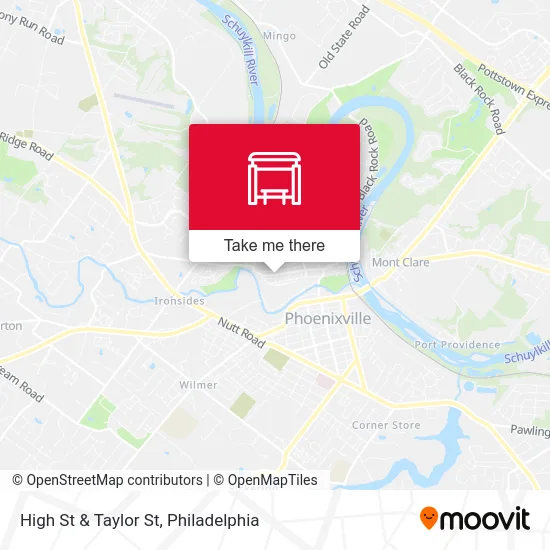 High St & Taylor St map