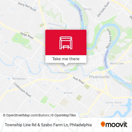 Township Line Rd & Szabo Farm Ln map