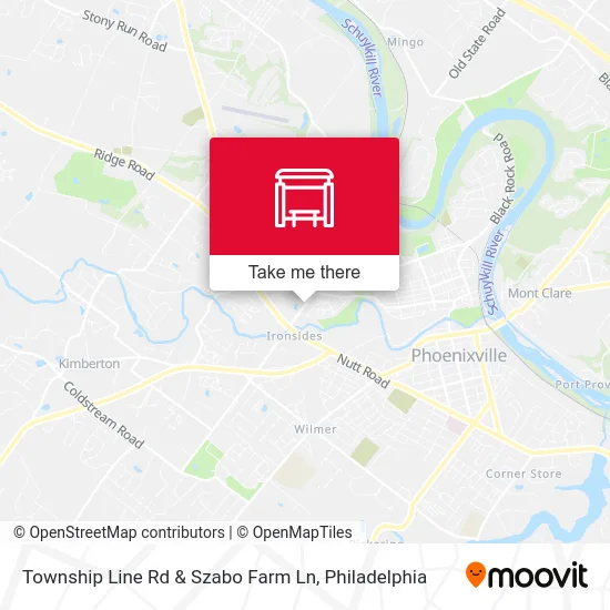Township Line Rd & Szabo Farm Ln map