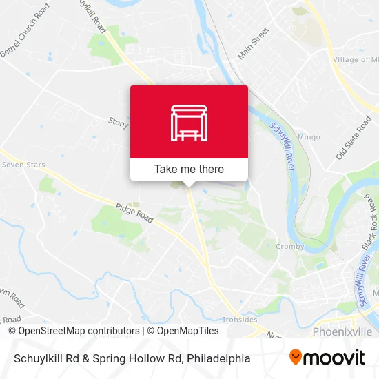 Schuylkill Rd & Spring Hollow Rd map