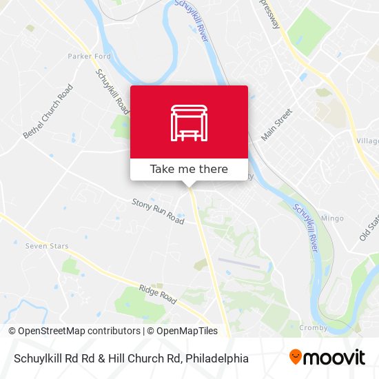 Mapa de Schuylkill Rd Rd & Hill Church Rd