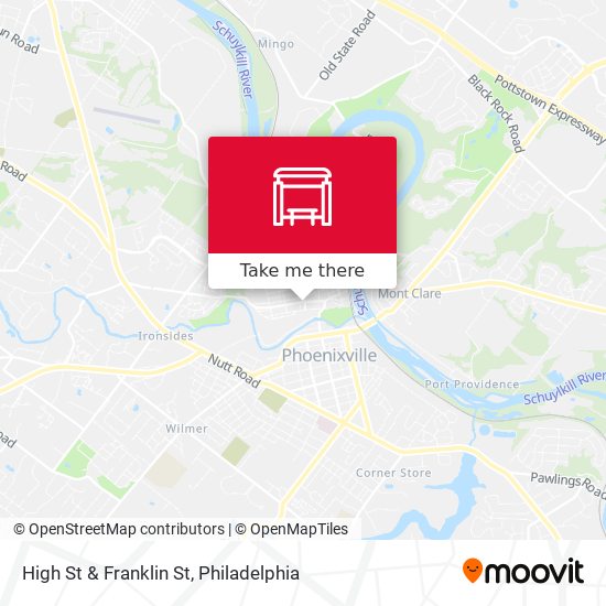 High St & Franklin St map