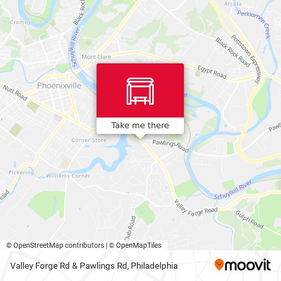 Valley Forge Rd & Pawlings Rd map