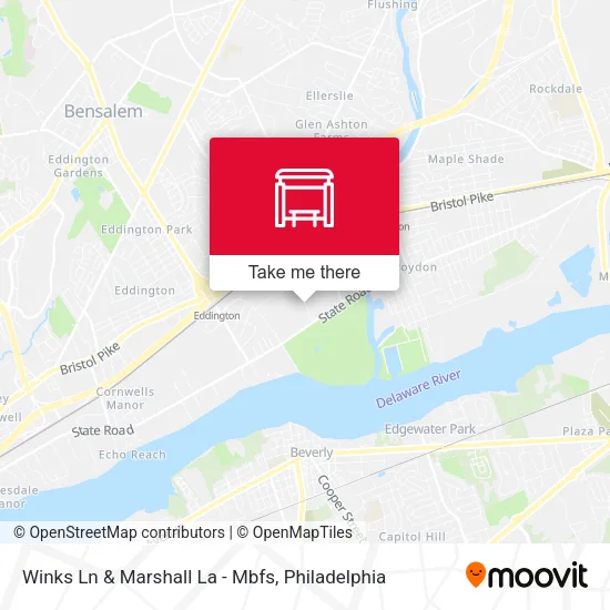 Winks Ln & Marshall La - Mbfs map