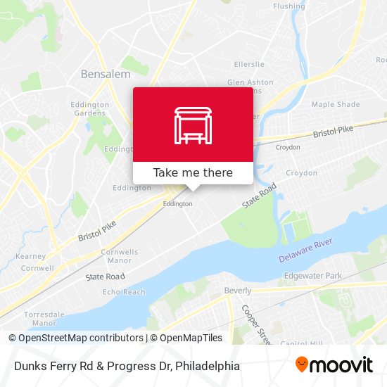 Dunks Ferry Rd & Progress Dr map