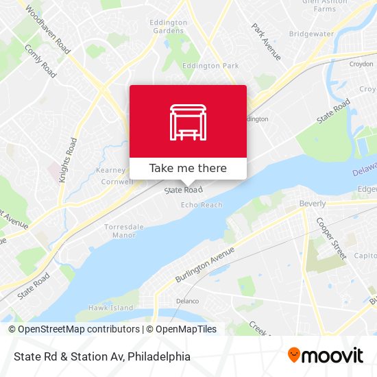 State Rd & Station Av map