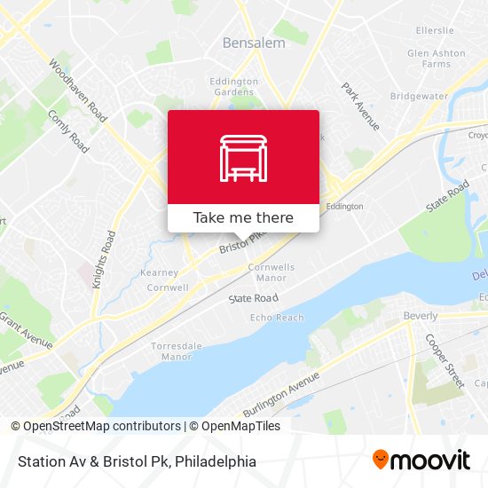 Station Av & Bristol Pk map
