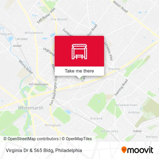 Virginia Dr & 565 Bldg map