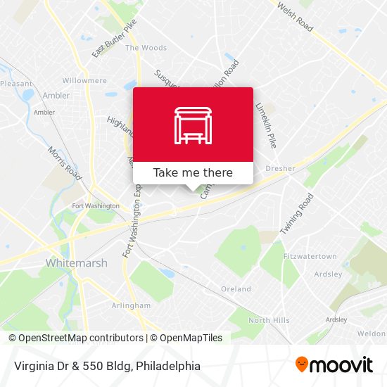 Virginia Dr & 550 Bldg map
