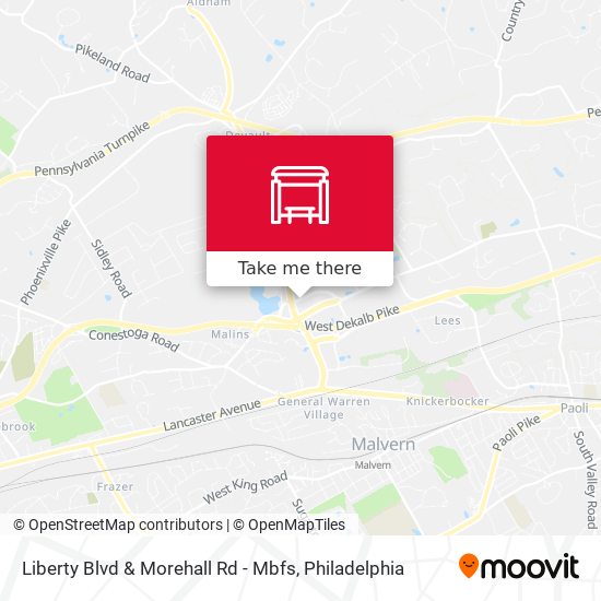 Mapa de Liberty Blvd & Morehall Rd - Mbfs