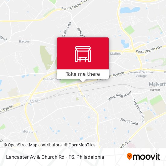 Lancaster Av & Church Rd - FS map