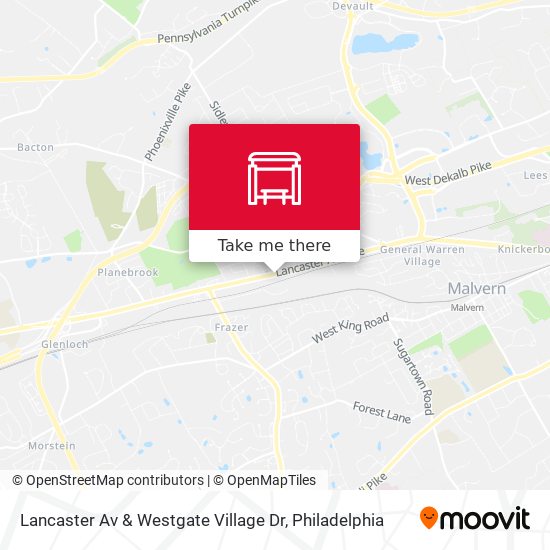 Lancaster Av & Westgate Village Dr map