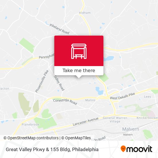 Great Valley Pkwy & 155 Bldg map