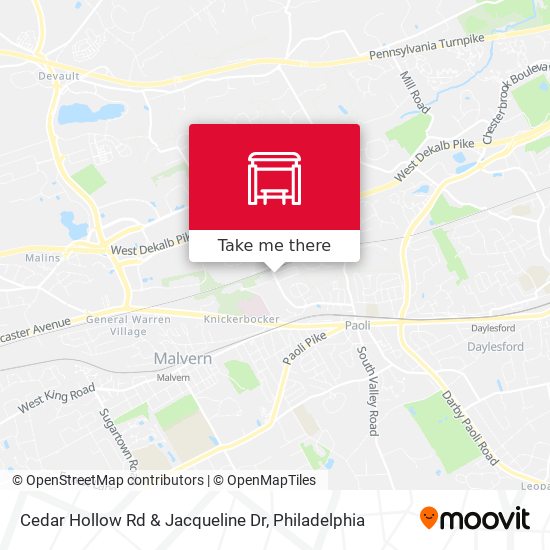 Cedar Hollow Rd & Jacqueline Dr map