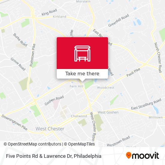 Five Points Rd & Lawrence Dr map