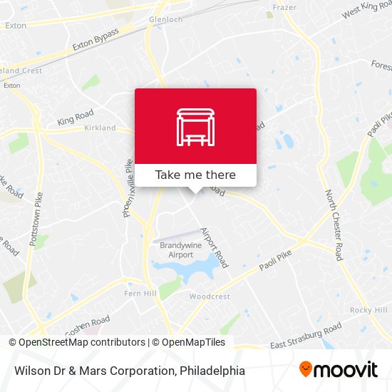 Wilson Dr & Mars Corporation map