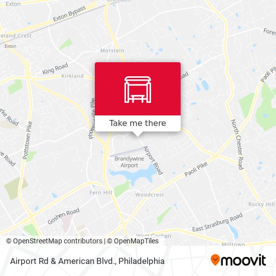 Mapa de Airport Rd & American Blvd.
