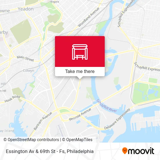 Essington Av & 69th St - Fs map