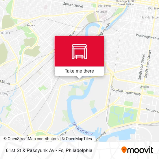 61st St & Passyunk Av - Fs map