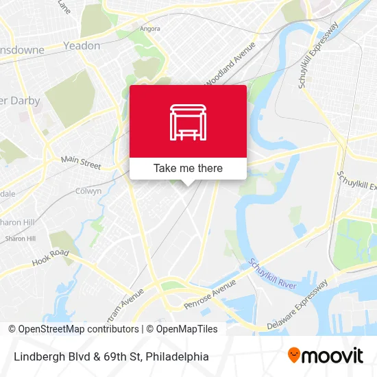 Lindbergh Blvd & 69th St map