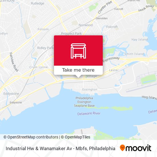 Industrial Hw & Wanamaker Av - Mbfs map