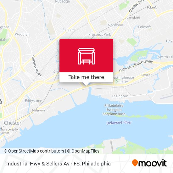 Industrial Hwy & Sellers Av - FS map