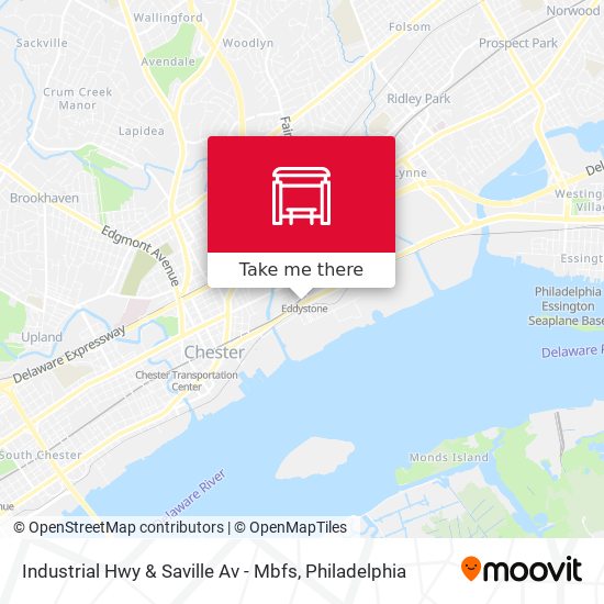 Industrial Hwy & Saville Av - Mbfs map