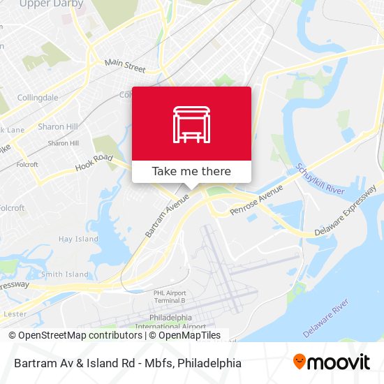 Bartram Av & Island Rd - Mbfs map